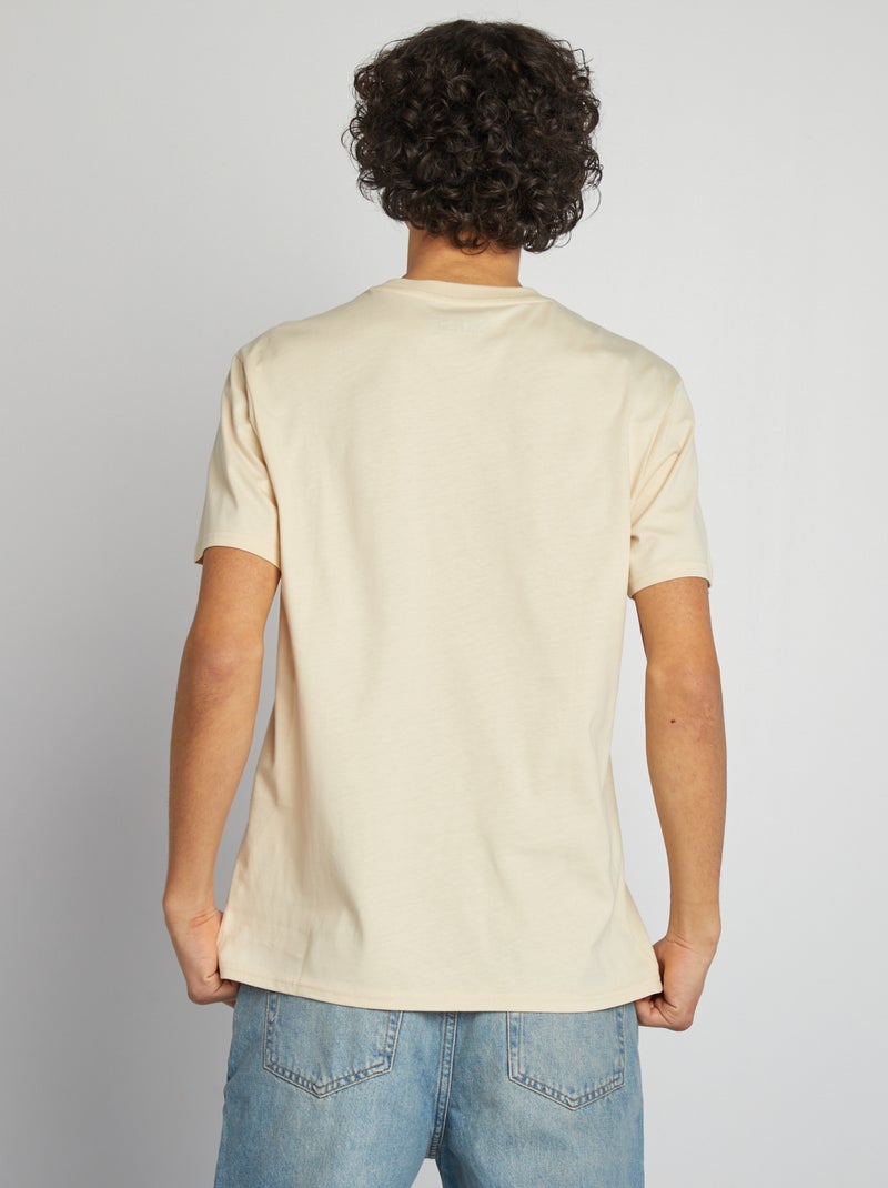 T-shirt 'One Piece' manches courtes beige - Kiabi