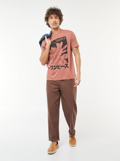 T-shirt 'One Piece' manches courtes - Kiabi