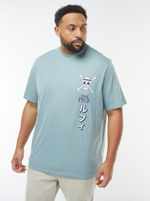 T-shirt 'One Piece' manches courtes imprimé recto-verso - Kiabi