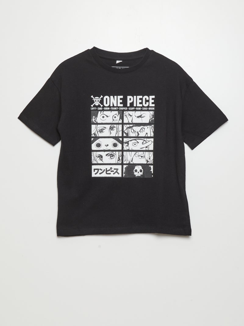 T-shirt 'One Piece' noir - Kiabi