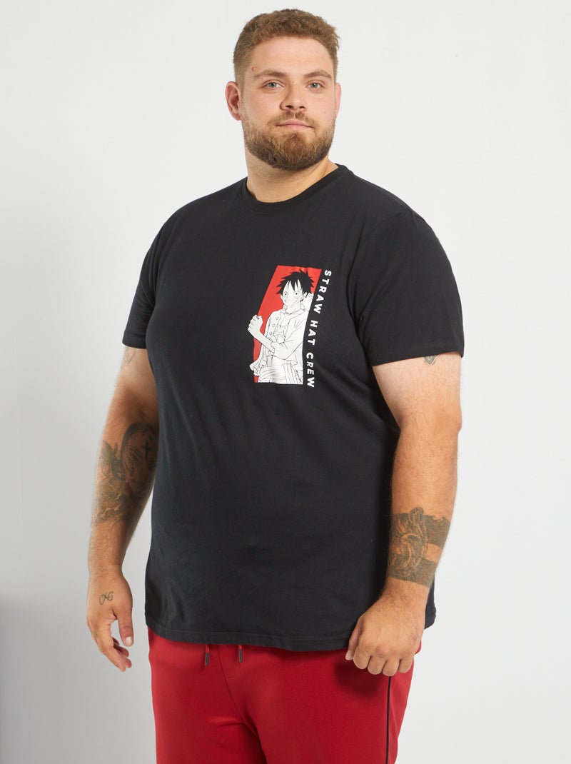 T-shirt 'One Piece' noir - Kiabi