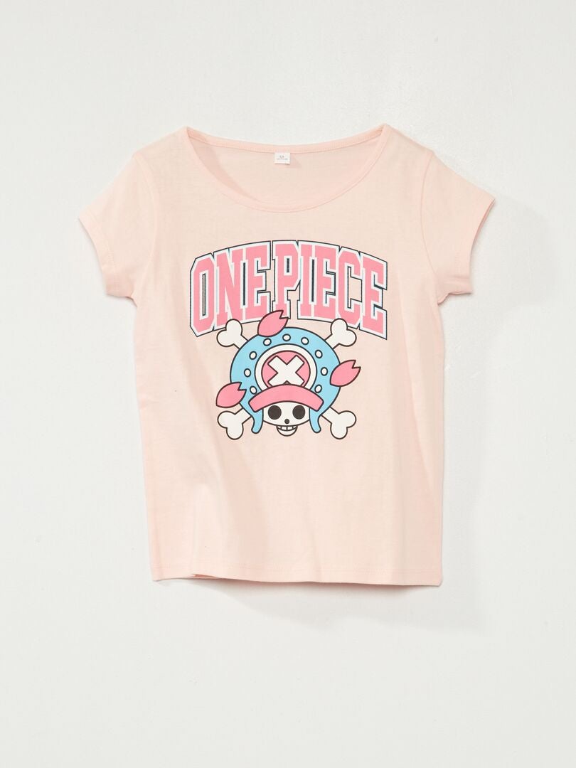 T-shirt 'One Piece' rose - Kiabi