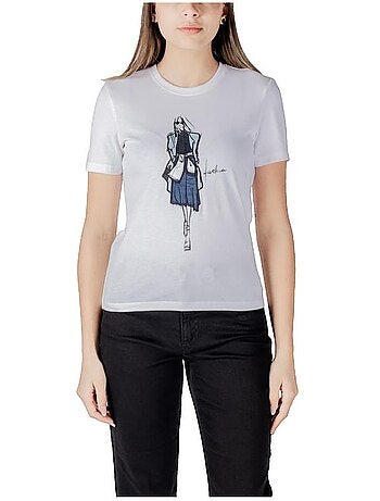 T-shirt Onlemma Life manches courtes impression 100% coton organique Only