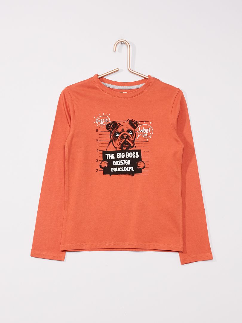 T-shirt orange - Kiabi