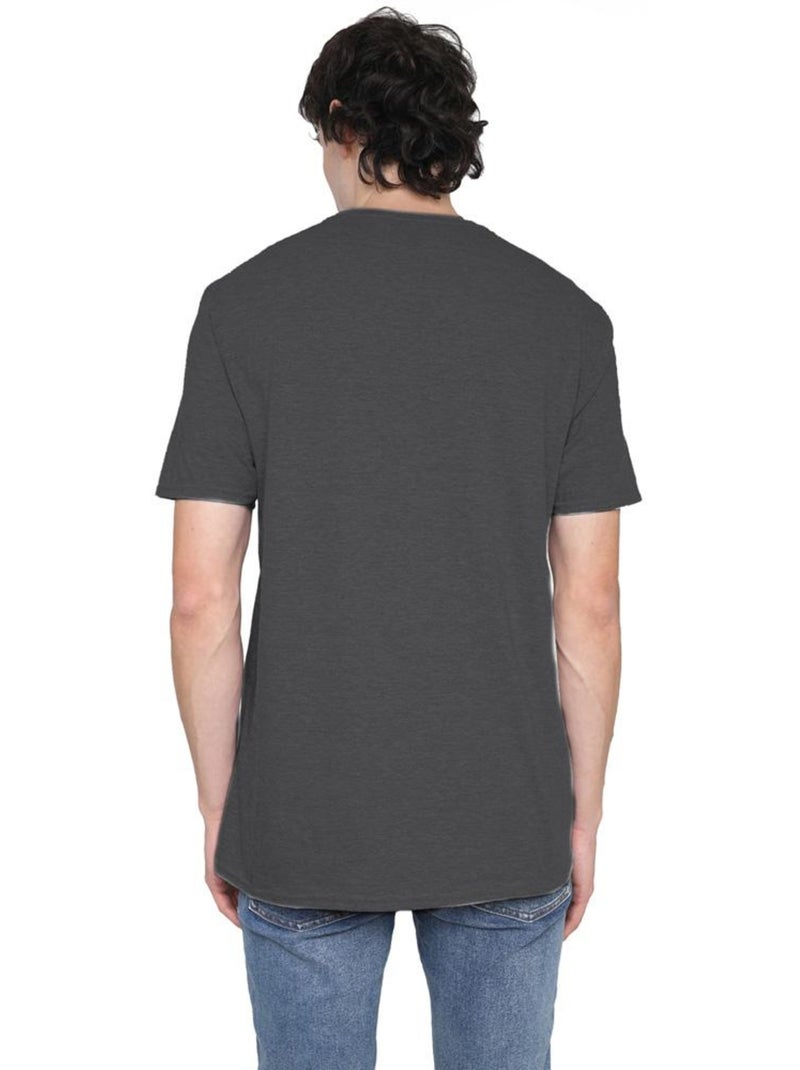 T-shirt original live long and prosper - star trek Gris Noir - Kiabi