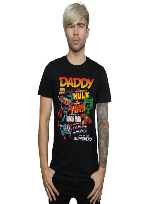 T-shirt our dad superhero - marvel - Kiabi T-shirt our dad superhero - marvel - Kiabi