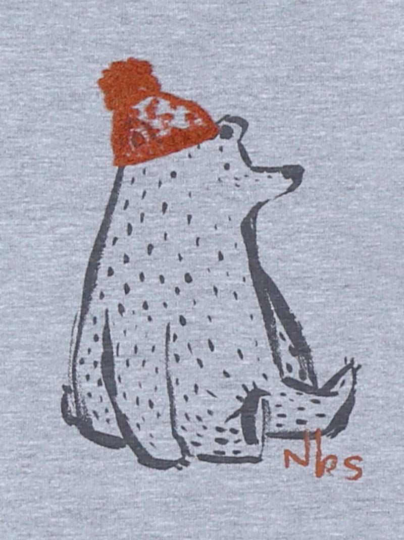 T-shirt ours, chiné Noukie's Gris - Kiabi