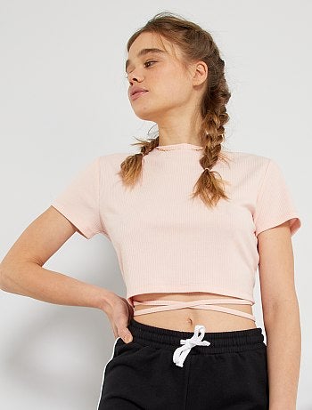 T-shirt ouvert au dos