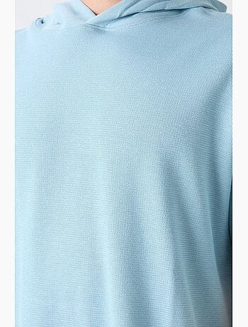 T-shirt oversize à capuche et manches courtes tommy
