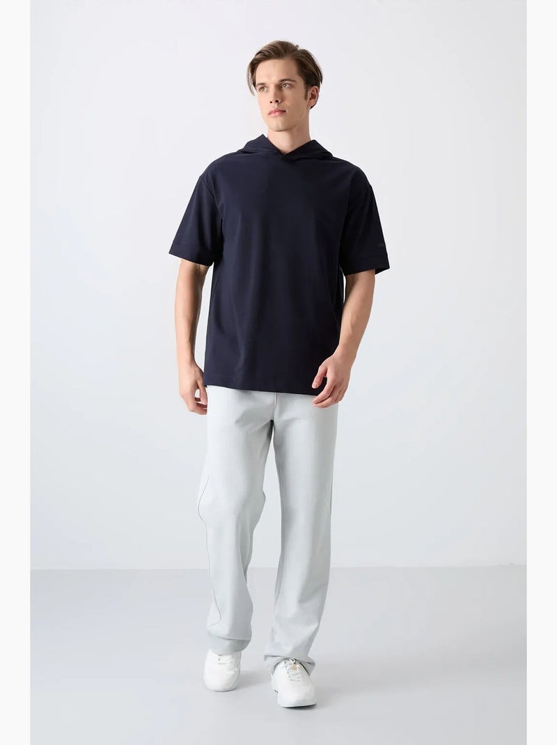 T-shirt oversize à capuche et manches courtes tommy Bleu marine - Kiabi
