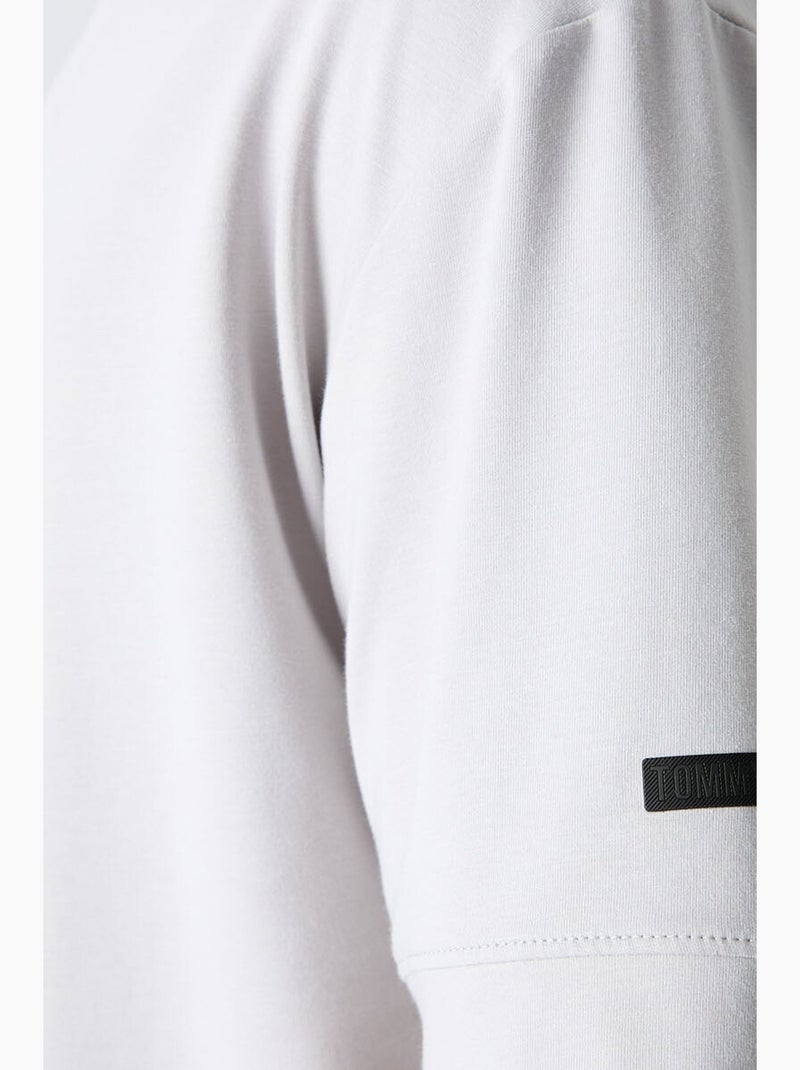 T-shirt oversize à capuche et manches courtes tommy Gris clair - Kiabi