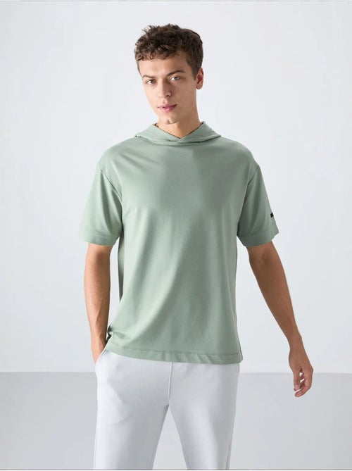 T-shirt oversize à capuche et manches courtes tommy - Kiabi T-shirt oversize à capuche et manches courtes tommy - Kiabi