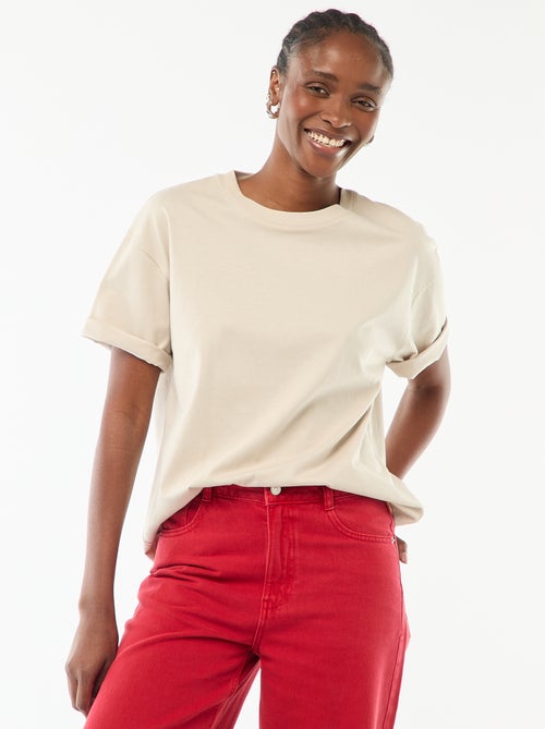 T-shirt oversize à col rond - Kiabi T-shirt oversize à col rond - Kiabi