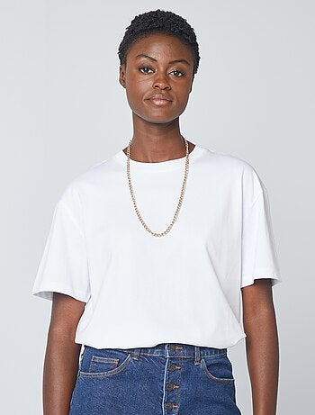 T-shirt oversize à col rond
