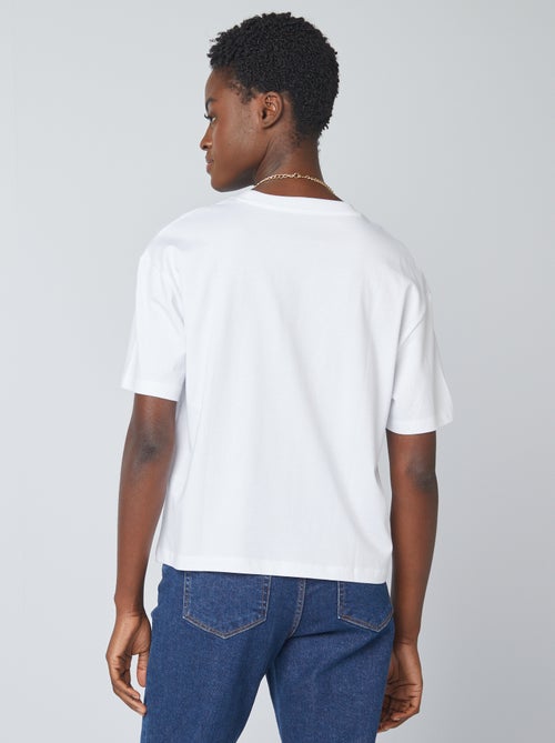 T-shirt oversize à col rond - Kiabi