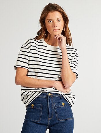 T-shirt oversize à col rond