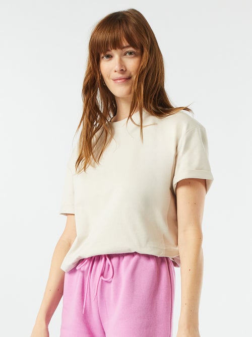 T-shirt oversize à col rond - Kiabi