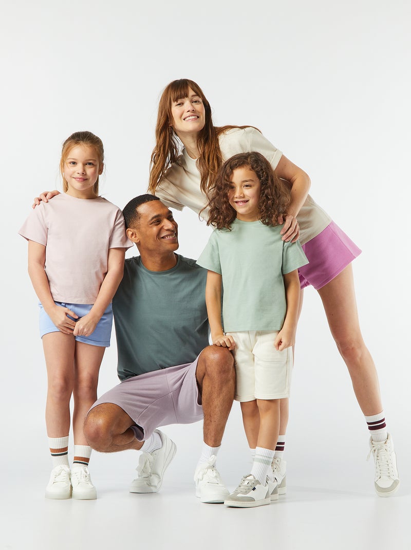 T-shirt oversize à col rond Ecru - Kiabi