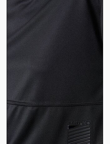 T-shirt oversize à col rond et poche tommy