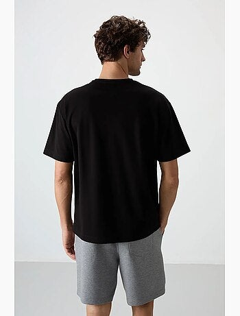 T-shirt oversize à col rond imprimé tommy
