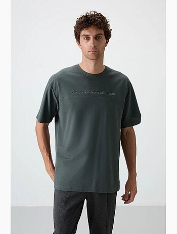 T-shirt oversize à col rond imprimé tommy