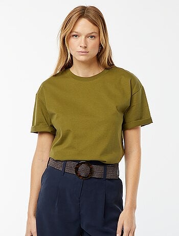 T-shirt oversize à col rond