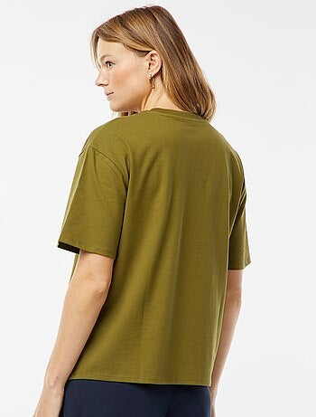 T-shirt oversize à col rond