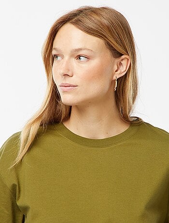 T-shirt oversize à col rond