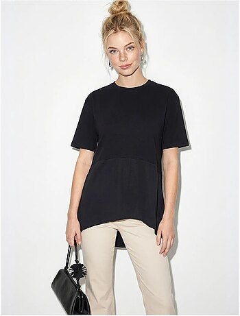 T-shirt oversize à col rond lucci