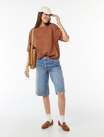 T-shirt oversize à col rond
