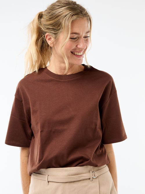 T-shirt oversize à col rond - Kiabi T-shirt oversize à col rond - Kiabi