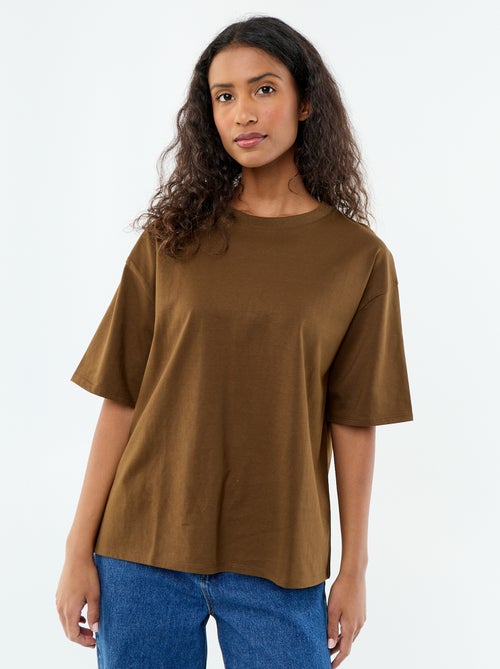 T-shirt oversize à col rond - Kiabi
