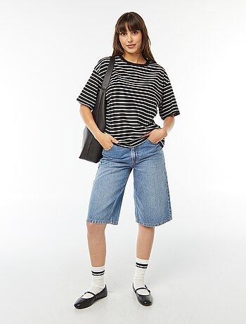 T-shirt oversize à col rond