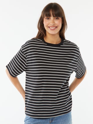 T-shirt oversize à col rond