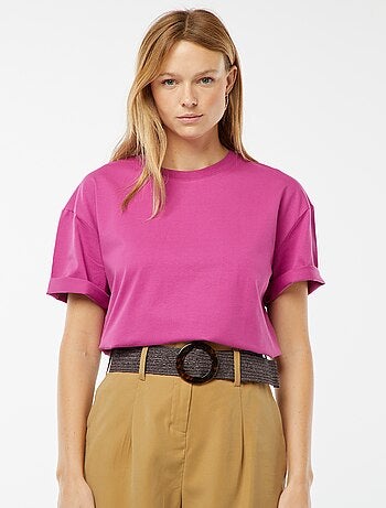 T-shirt oversize à col rond