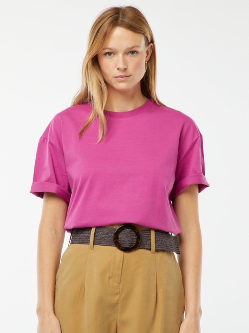 T-shirt oversize à col rond - Kiabi