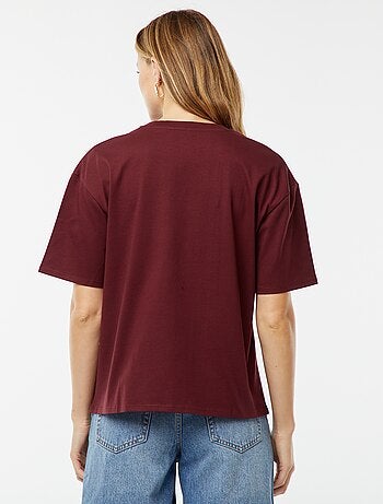 T-shirt oversize à col rond