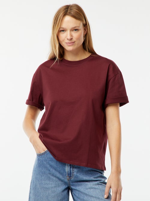 T-shirt oversize à col rond - Kiabi