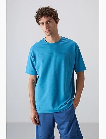 T-shirt oversize à col rond tommy