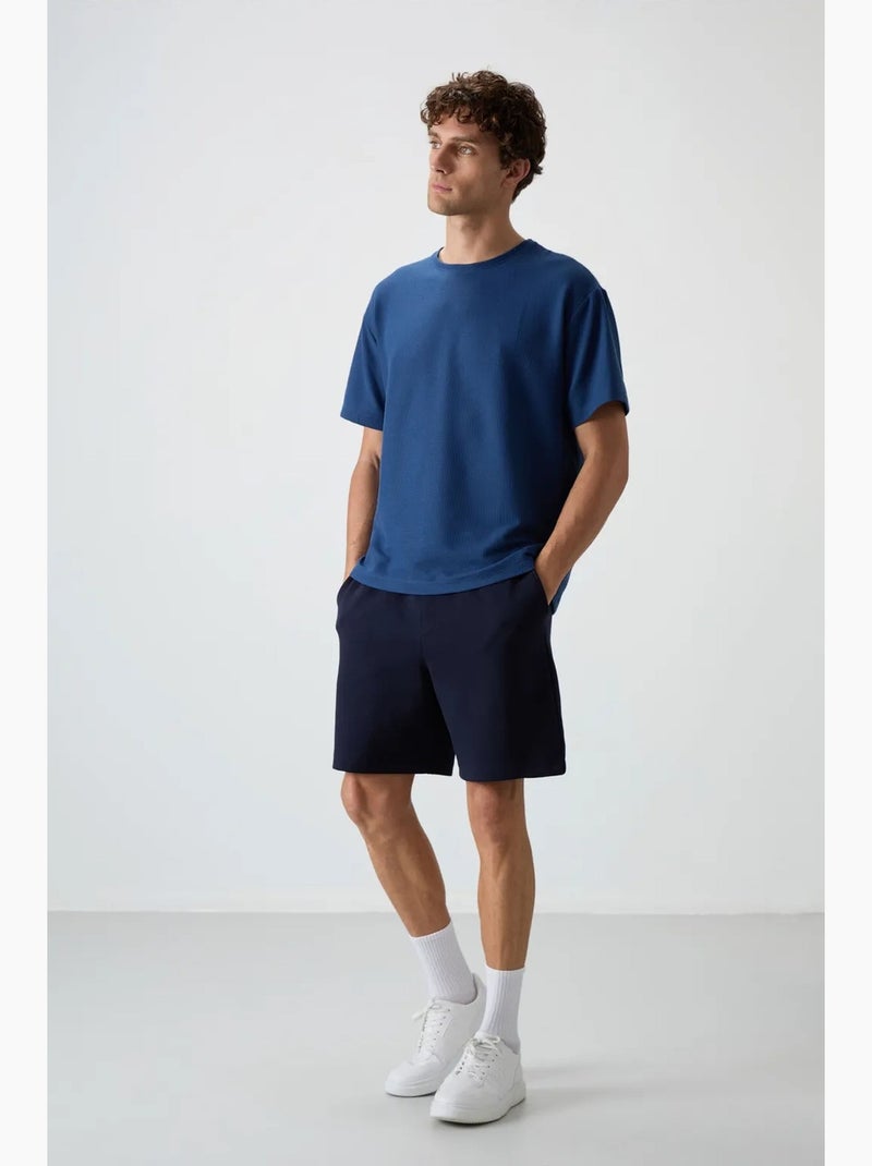 T-shirt oversize à col rond tommy Bleu - Kiabi