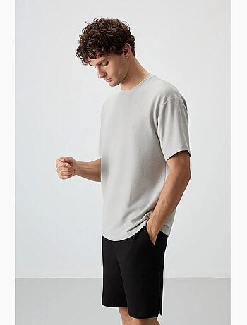 T-shirt oversize à col rond tommy