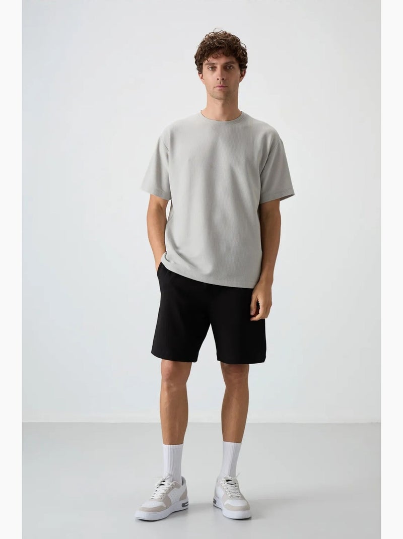 T-shirt oversize à col rond tommy Gris clair - Kiabi
