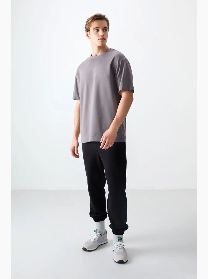 T-shirt oversize à col rond tommy Gris - Kiabi