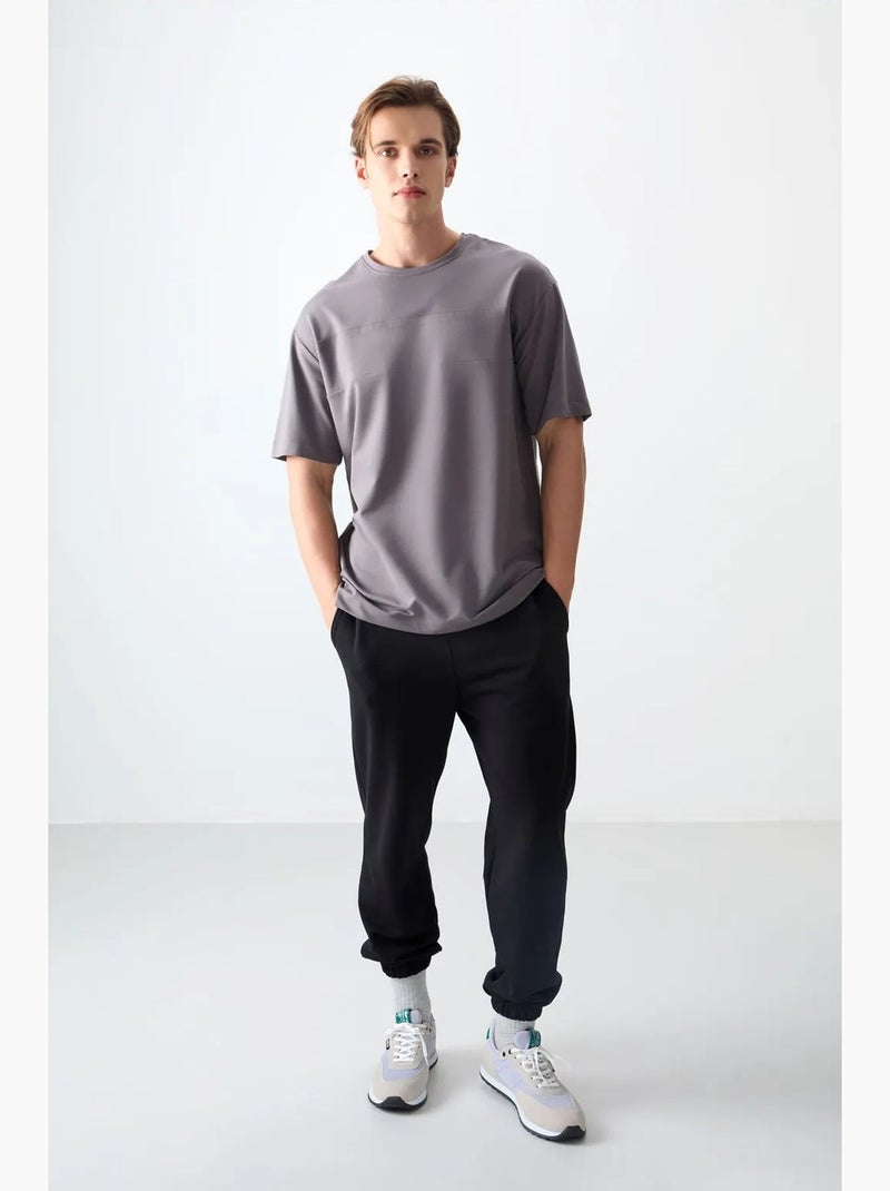 T-shirt oversize à col rond tommy Gris - Kiabi
