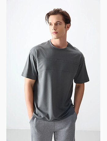 T-shirt oversize à col rond tommy