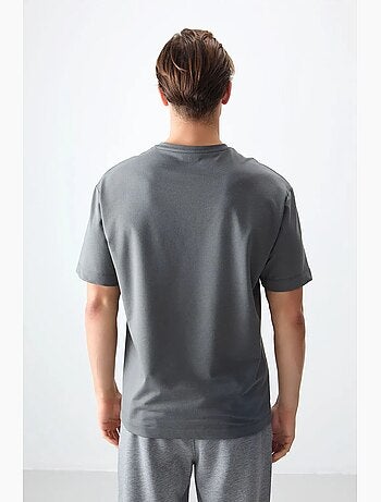 T-shirt oversize à col rond tommy