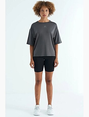 T-shirt oversize à col rond tommy