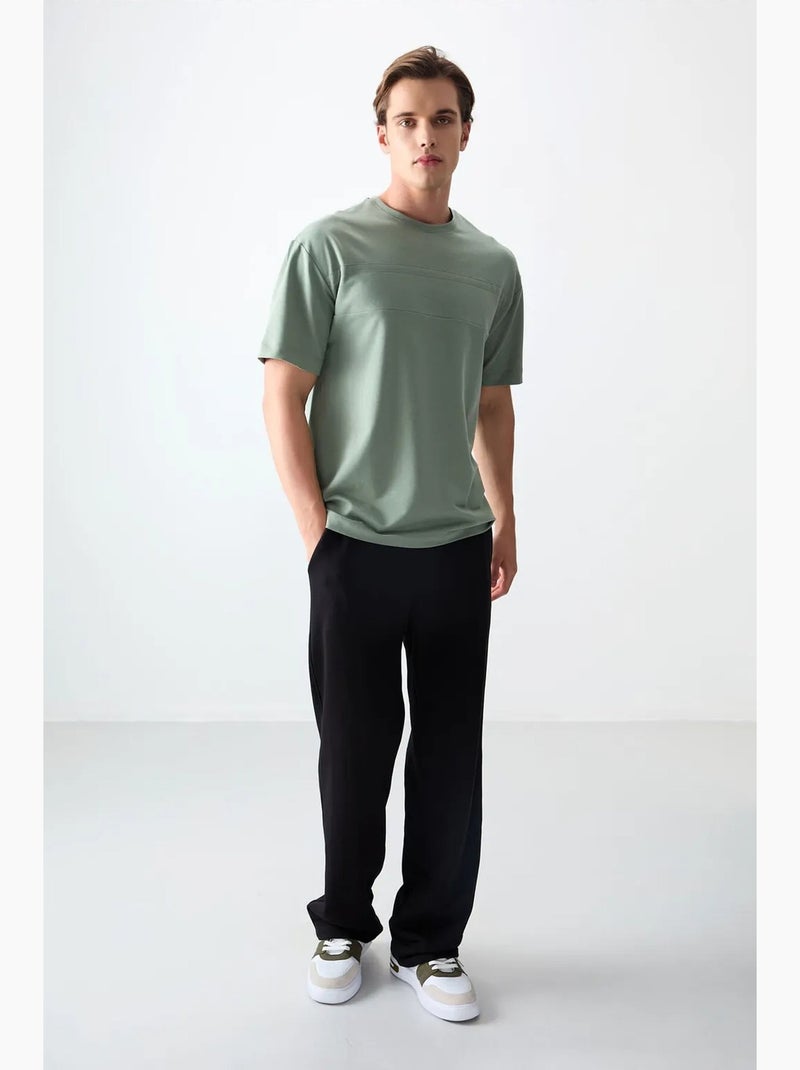 T-shirt oversize à col rond tommy Vert - Kiabi
