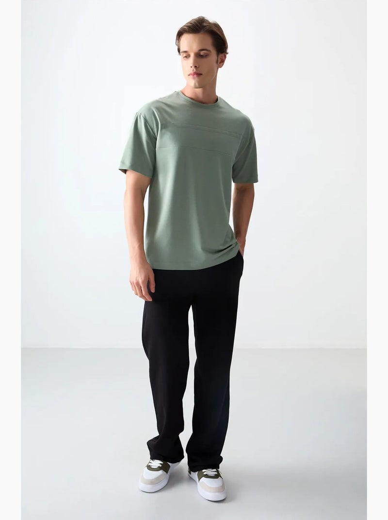 T-shirt oversize à col rond tommy Vert - Kiabi