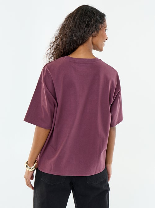 T-shirt oversize à col rond - Kiabi